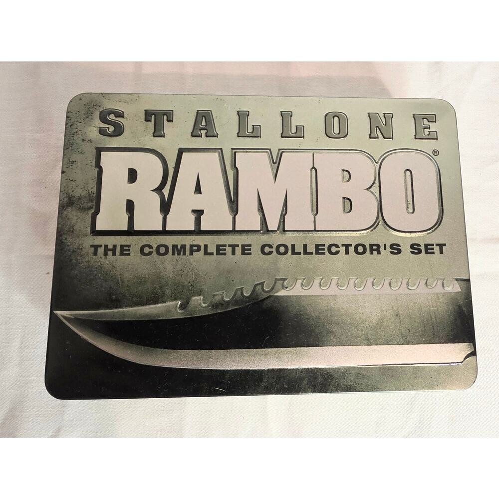 STALLONE RAMBO The Complete Collector's Set 6 DVD Set in Tin Case